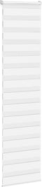 vidaXL - Zebra - rolgordijn - 55x200 - cm - stofbreedte - 50,9 - cm - polyester - wit