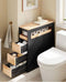 SoBuy BZR54-II-SCH - Lage badkamerkast - 4 Laden - Zwart - 65 x 23 x 82 cm