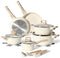 JUST PERFECTO JL-28 - 15-Delige pannenset - Antiaanbaklaag - Beige (15 stuks)