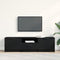 vidaXL - TV-kast - - - Zwart - Eiken - - - 140x35x40 - cm - - - Gemaakt - van - Engineered - Wood