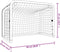 vidaXL Hockeydoel met net 68x32x47 cm staal en polyester rood en zwart