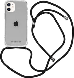 iMoshion Hoesje Geschikt voor iPhone 12 Mini Hoesje Met Koord - iMoshion Backcover met koord - Transparant