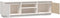 vidaXL - Tv-meubel - 140x35x40 - cm - massief - grenenhout - wit