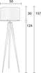 Zuiver Tripod Vloerlamp/ Staande driepoot lamp Wit