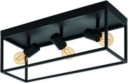 EGLO Silentina - Plafondlamp - E27 - 54 cm - Zwart