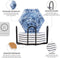 Castagnola Onderzetters - Keramisch - Set van 6 - Blauw (6 stuks)