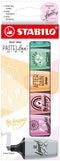 STABILO BOSS MINI - Markeerstift - Pastellove Edition - Etui Met 6 Kleuren