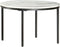 vidaXL - Salontafel - Ø65 - cm - echt - massief - marmer - wit - en - zwart