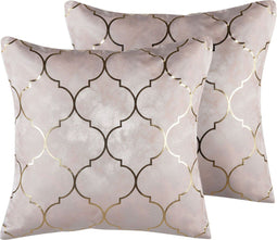 ALYSSUM - Sierkussen set van 2 - Roze - 45 x 45 cm - Polyester