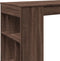 vidaXL - Bartafel - met - rekken - 102x50x103,5 - cm - bewerkt - hout - bruin - eiken