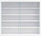 Vitrinekastje staande hangende wandvitrine - planken 50 cm breed x 4 cm diep - schuifdeuren