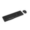 RAPOO X1800S - Toetsenbord- en muisset - Draadloos - Numpad - Zwart