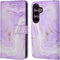 imoshion Hoesje Geschikt voor Samsung Galaxy S24 Plus Hoesje Met Pasjeshouder - imoshion Design Bookcase smartphone - Meerkleurig / Purple Marble