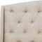 BORDEAUX - Tweepersoonsbed - Beige - 140 x 200 cm - Polyester