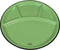 CABANAZ - bord, keramiek, FONDUE PLATE, groen