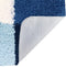 Dutch House Badmat Brest - Badmat 60X90cm - Blauw - Antislip - Badmatten - Anti Slip Douchemat - Badkamer Mat - Snel Absorberend - Snel Drogende Badmat