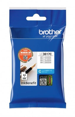 Brother LC-3617C - Inktcartridge - Origineel - Cyaan