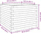 vidaXL - Plantenbak - 60x60x49,5 - cm - massief - grenenhout - wit