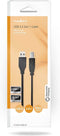Nedis USB-Kabel - USB 3.2 Gen 1 - USB-A Male - USB-B Male - 5 Gbps - Vernikkeld - 2.00 m - Rond - PVC - Zwart - Doos