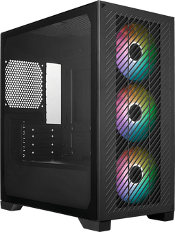 Cooler Master Elite 301 - Micro-ATX Behuizing - Gehard glas zijpaneel - Mesh frontpaneel