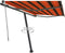 vidaXL - Luifel - vrijstaand - automatisch - 300x250 - cm - oranje - en - bruin