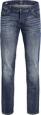 JACK&JONES PLUS SIZE - Jeans - Soepel zittend licht afgewassen - Donker blauw