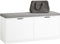 SoBuy FSR147-W - Schoenenbank - Witte Opbergbank met 2 Kleppen en Kussen - 105cm