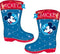 Arditex Regenlaarzen Mickey Stars Donkerblauw/rood Mt 28