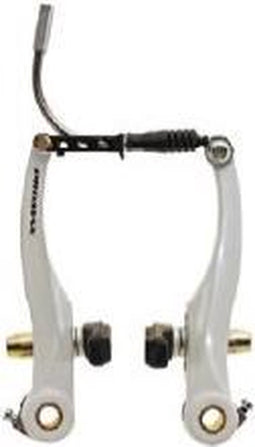 Promax V-brake Set Voor En Achter Aluminium Wit