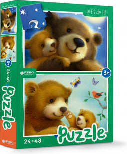 Rebo Productions Sweetest Bear Legpuzzel Junior 24/48 Stukjes