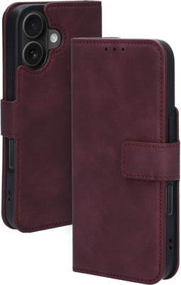 Mobiparts Classic Wallet Case - Apple iPhone 16 - MagSafe compatible - Velvet Red