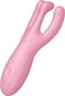 Satisfyer, vibrator, oplegvibrator, 'Treesome 4', 14 cm, met app, 3 motoren, voor stimulatie van clitoris en schaamlippen