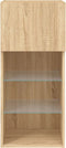 vidaXL - Tv-meubels - met - LED-verlichting - 2 - st - 40,5x30x90 - cm - sonoma - eiken