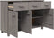 vidaXL - Dressoir - HAMAR - 113x40x80 - cm - massief - grenenhout - lichtgrijs