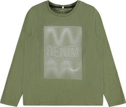 NAME IT NKMBABAK LS TOP - Jongens T-shirt - Lange mouwen - Maat 122-128