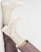 PS Poelman Lynn - Dames Chelsea Enkellaarzen - Nubuck Leer - Licht Beige Taupe - Maat 36