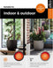 Capi Europe - Vaas elegant laag Row NL - 46x58 - Antraciet - Opening Ø38 - Bloempot voor binnen en buiten - Levenslang garantie - Breukbestendig - 100% Recyclebaar - CO2 Neutraal geproduceerd - KRWZ783