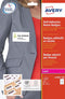 Naambadge etiket avery l4785-20 80x50mm 200st | 5 stuks