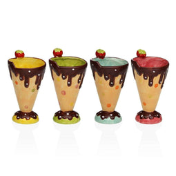 Glas voor ijs en milkshakes Versa Keramisch