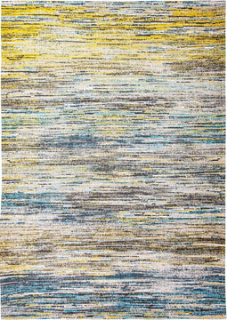 8873 Sari Blue Yellow Mix Vloerkleed - 200x280 - Rechthoek - Laagpolig Tapijt - Modern - Meerkleurig