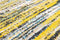 8873 Sari Blue Yellow Mix Vloerkleed - 200x280 - Rechthoek - Laagpolig Tapijt - Modern - Meerkleurig