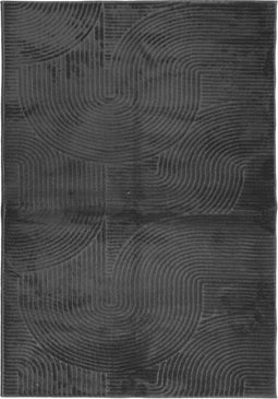 vidaXL - Vloerkleed - IZA - laagpolig - Scandinavisch - 120x170 - cm - antraciet
