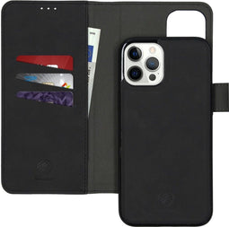 iMoshion Hoesje Geschikt voor iPhone 12 Pro Max Hoesje Met Pasjeshouder - iMoshion Uitneembare 2-in-1 Luxe Bookcase - Zwart