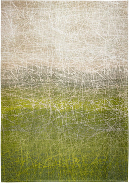 8882 Mad Men Central Park Green Vloerkleed - 80x150 - Rechthoek - Laagpolig Tapijt - Modern - Beige, Groen