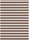 vidaXL - Zebra - rolgordijn - 155x230 - cm - stofbreedte - 150,9cm - polyester - bruin