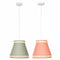 Plafondlamp DKD Home Decor 30 x 30 x 28 cm Natuurlijk Oranje Groen Rotan 28 x 28 x 28 cm 50 W (2...