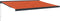 vidaXL - Uittrekbare luifel - 4,5x3 m - UV-bestendig - Oranje en bruin