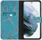 iMoshion Hoesje Geschikt voor Samsung Galaxy S21 FE Hoesje Met Pasjeshouder - iMoshion Design Softcase Bookcase - Blauw / Meerkleurig / Blauw / Blue Graphic