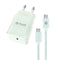Muvit for Change Glass GaN - Wandlader + USB-C Kabel - Snellader 30 W 3 A - Groen