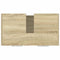 vidaXL - Wastafelkast - 60x33x60 - cm - bewerkt - hout - sonoma - eikenkleurig